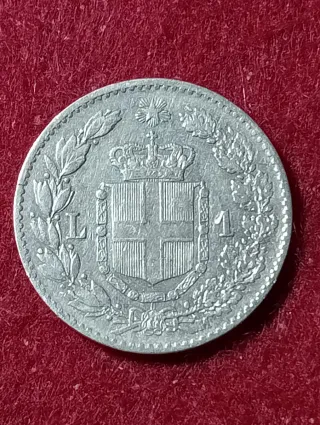Moneta Argento Regno Italia 1887