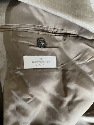 Americana Ermenegildo Zegna Beige Talla XL
