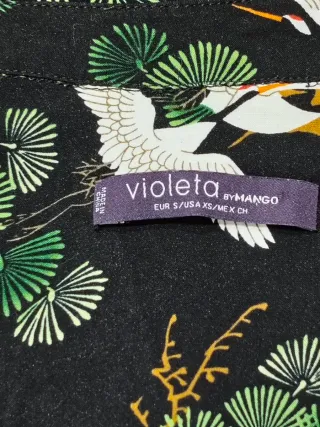 Blusa mujer T-S manga larga estampado Aves .