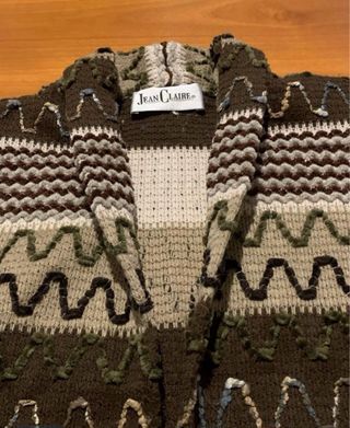Cardigan vintage Jean Claire anni '90 tg 7XL