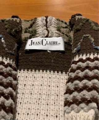 Cardigan vintage Jean Claire anni '90 tg 7XL