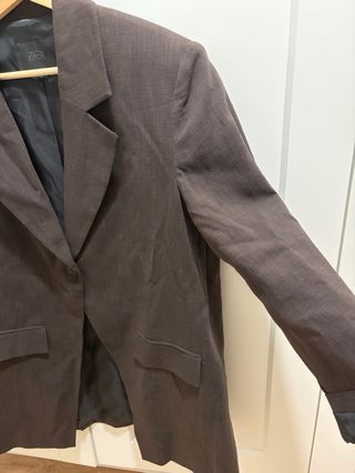 Americana marrón ZARA Mujer Talla S