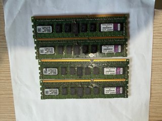 4x 4GB DDR3 RAM Módulos Kingston