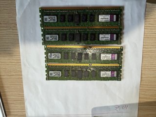 4x 4GB DDR3 RAM Módulos Kingston