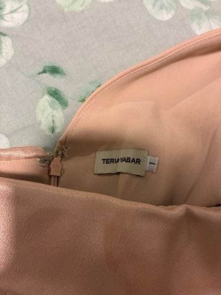 Vestido Teria Yabar Rosa Champán Talla XS