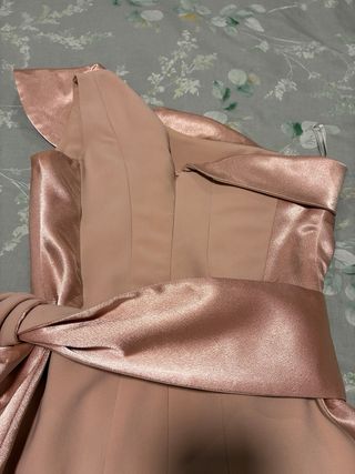 Vestido Teria Yabar Rosa Champán Talla XS