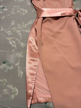 Vestido Teria Yabar Rosa Champán Talla XS