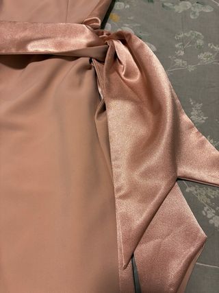 Vestido Teria Yabar Rosa Champán Talla XS