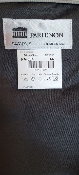 Pantalón de trabajo azul con reflectantes