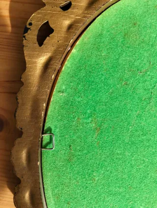 Quadretto vintage barocco con dipinto 28x16