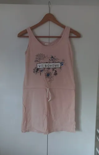 Vestido de tirantes con estampado bohochic