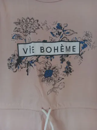 Vestido de tirantes con estampado bohochic