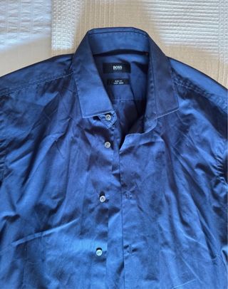 Camisa Hugo Boss Azul
