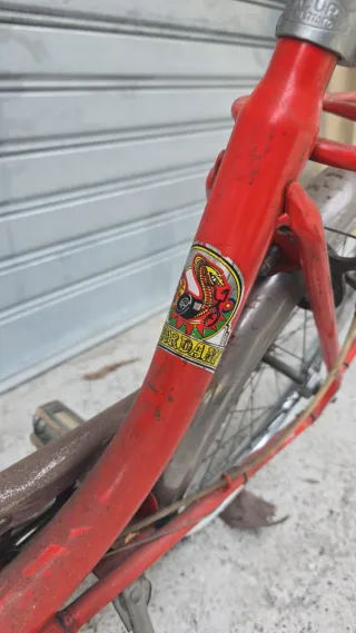 Bicicletta Giordani anni 70 rossa