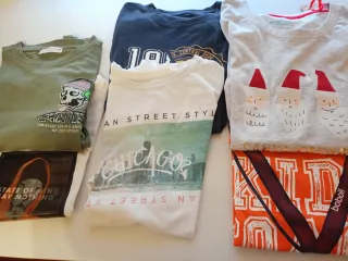 Lote seis  Camisetas y Sudadera 11/12 años