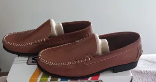 Mocasines caballero piel  marrón