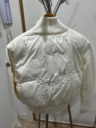 Chaqueta Moncler Blanca Plumas