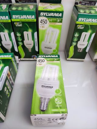 Lotto 12 Lampadine CFL Risparmio Energ. Philips