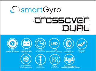 Patinete SmartGyro Crossover Dual + Xiaomi 365