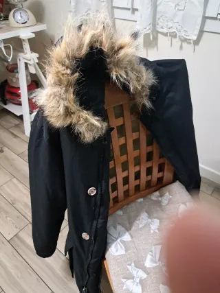 Giubbotto Woolrich nero con cappuccio