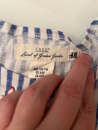 Vestito bambina 6 anni a righe