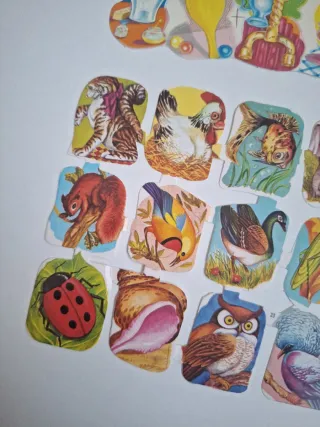 5 Láminas Cromos Vintage Colección