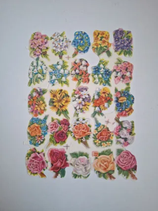 5 Láminas Cromos Vintage Colección