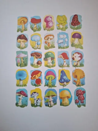 5 Láminas Cromos Vintage Colección