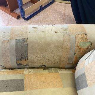 Sofá biplaza tela estampado floral