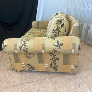 Sofá biplaza tela estampado floral