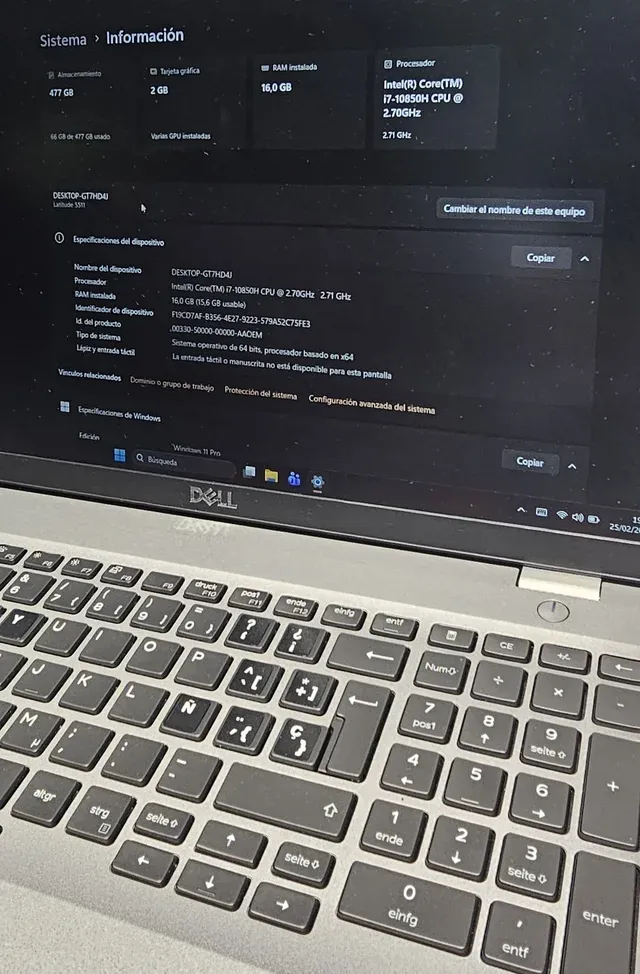 Dell Latitude 5511 i7-10850H 16GB RAM 512GB SSD afbeelding 8