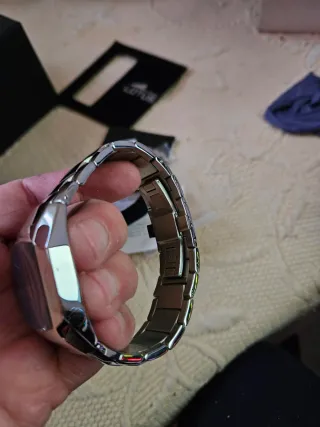 Reloj Lotus Azul y Plateado