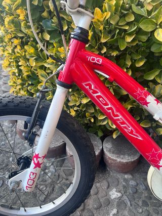 Bicicleta Monty 103 Roja y Blanca