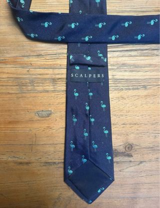Corbata scalpers Flamencos Azul Marino