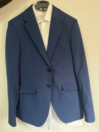 Traje azul ZARA