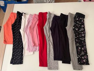 Lotto 11 leggings bambina 6 anni