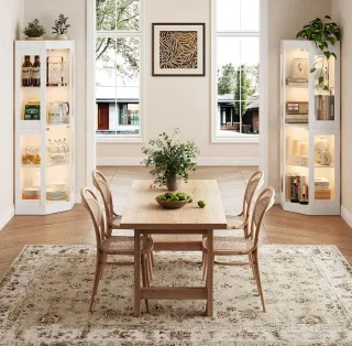 Vitrina Esquinera Cristal Iluminada