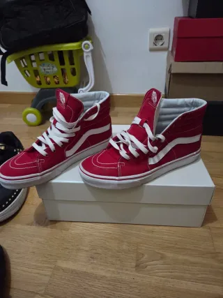 Zapatillas Vans Rojas