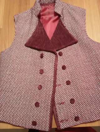 Chaleco Fallero Granate nuevo.