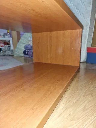 Mesa centro madera maciza con cristales