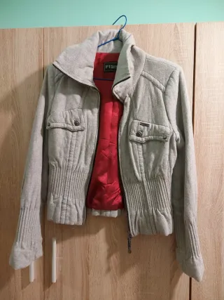 Chaqueta corta gris talla 38