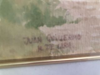 Acuarela original Juan Guillermo M de Lara