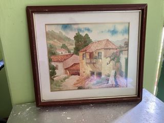 Acuarela original Juan Guillermo M de Lara