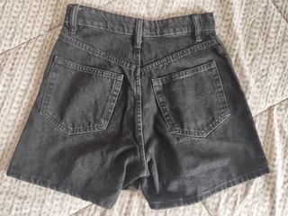 Pantaloncini Zara Denim Nero Taglia XS