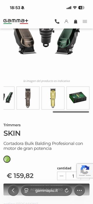 Maquina Cortar Pelo Profesional Skin Gamma +