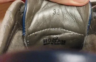 Hogan Scarpe Bambino N. 32, stringhe sfilacciate