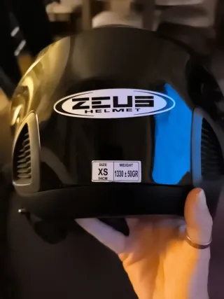 Casco Zeus Jet Negro con Visera