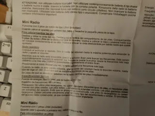 Mini Radio FM Auto-Scan con Auriculares