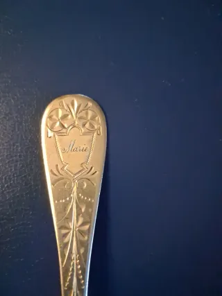 Cuchara Postre Antigua Plata 800 W. Mahnke 1891