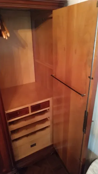 Armadio Caoba Stile Luigi XV, Artigianale, 3 Corpi